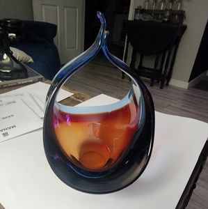 Blown glass basket